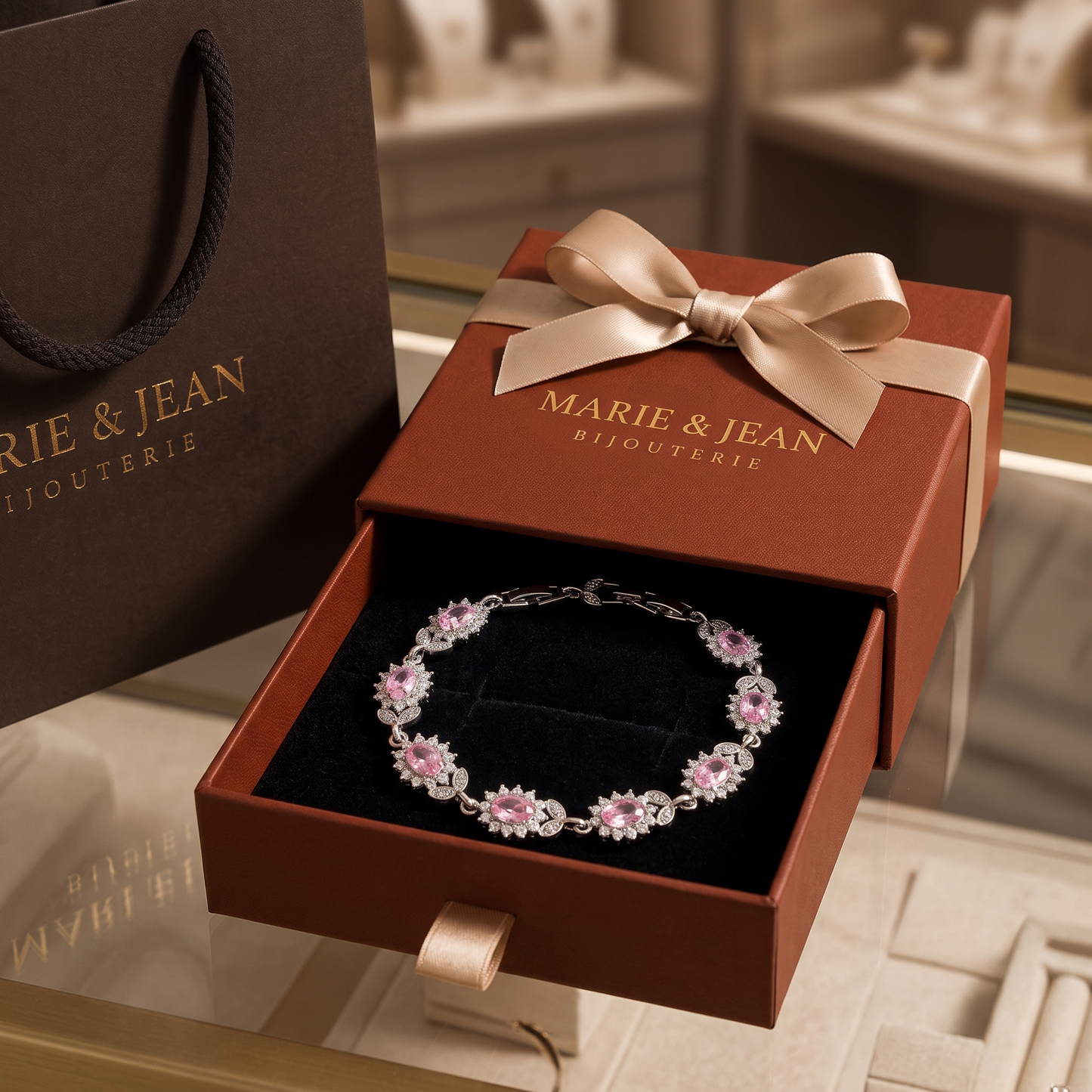 Bracelet Iridessa Pinkthorn | Or Blanc