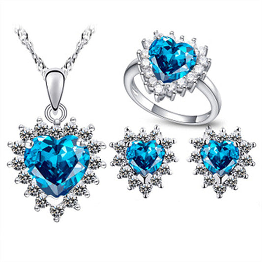Parure Saphira Vale | Or Blanc