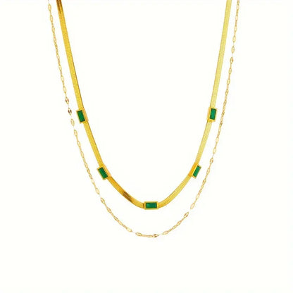 Collier Rétro Double Rang Gemme Sorella | Or