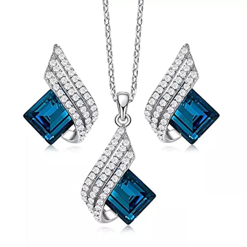 Parure Bijoux Brienne Solazure | Or Blanc
