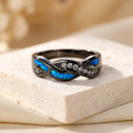 Bague Torsadée Incrustée | Argent