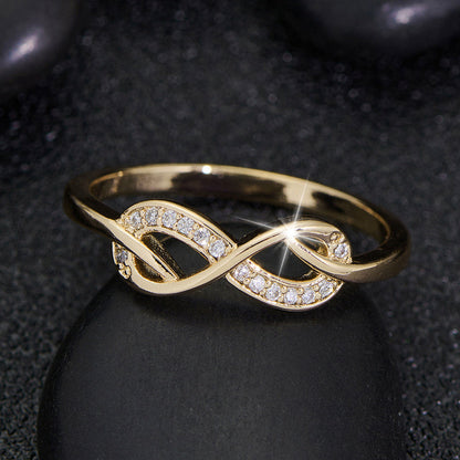 Bague Infini Cristal Lysette | Or