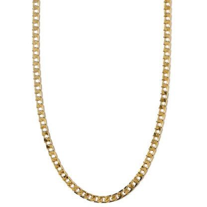 Collier Chaîne Gourmette Plate | Or