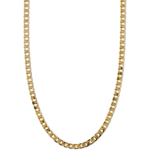 Collier Chaîne Gourmette Plate | Or
