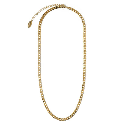 Collier Chaîne Gourmette Plate | Or