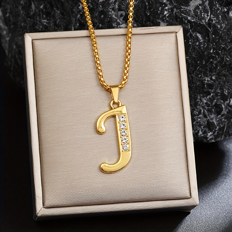 Collier Initiale Accent Cristal | Or