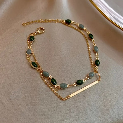 Bracelet Duo Olivia Moss | Or