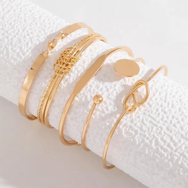 Parure Bracelets Nœuds Élégants | Or