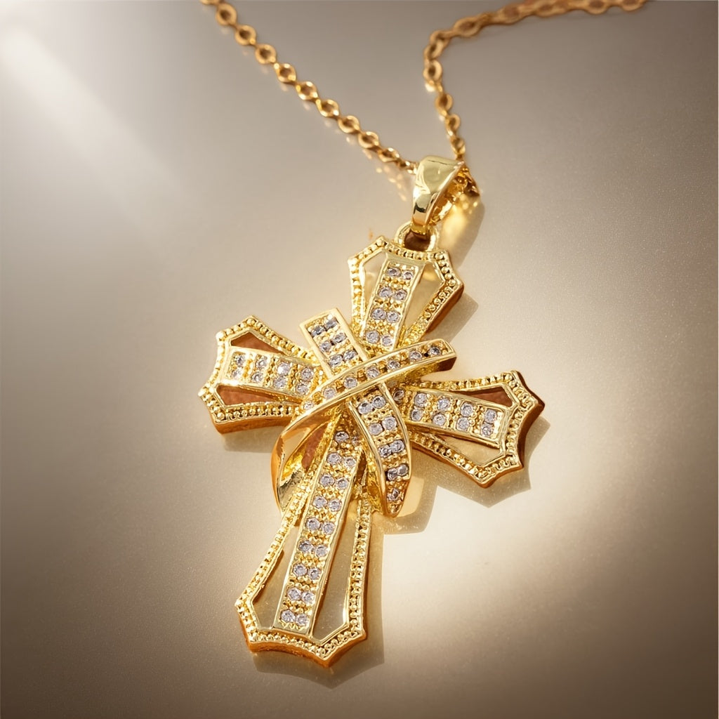 Collier Pendentif Croix Radieux | Or