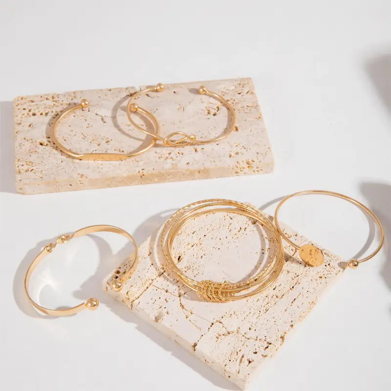 Parure Bracelets Nœuds Élégants | Or