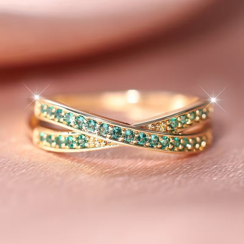 Bague Flow Émeraude | Or