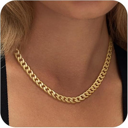 Collier Maille Cubaine Épaisse | Or