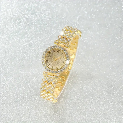 Parure Montre et Bracelet Éclat Luxueux | Or