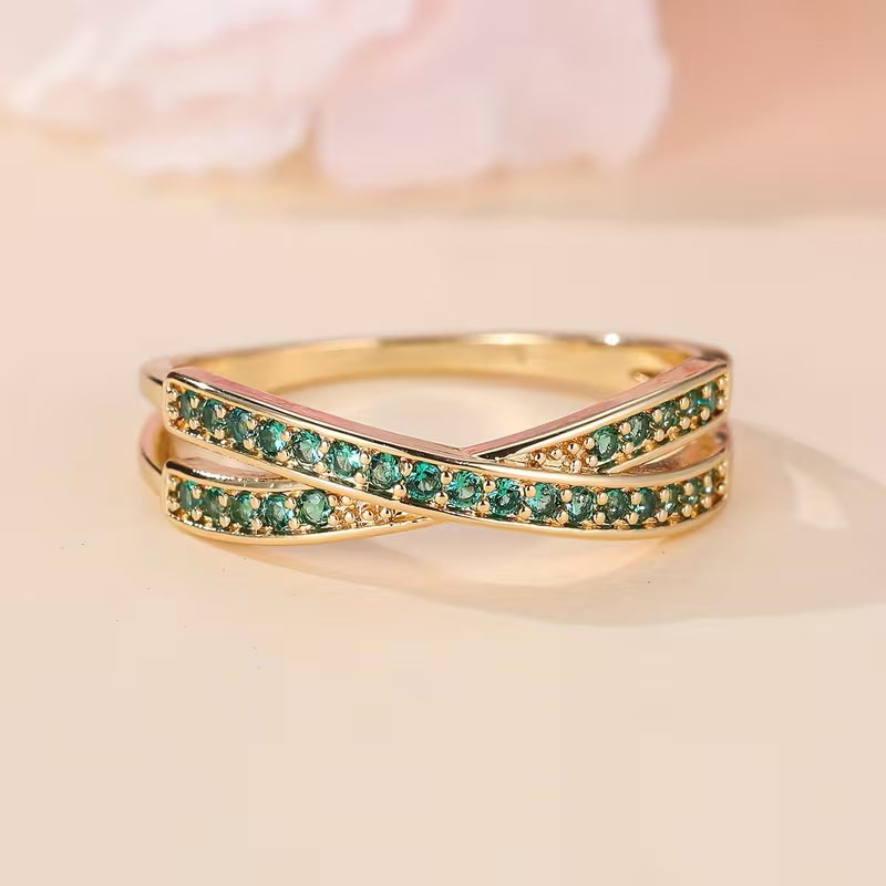 Bague Flow Émeraude | Or