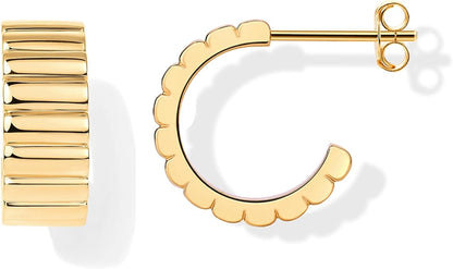 Boucles d'Oreilles Arêtes Classiques | Or