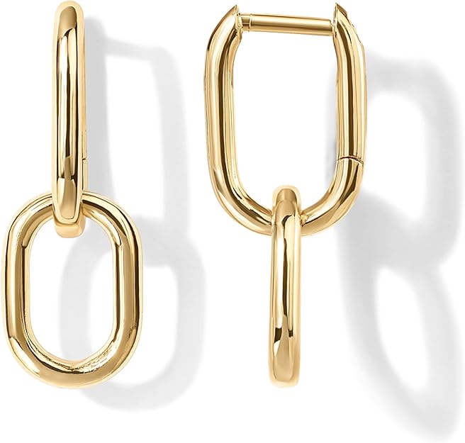 Créoles Maille Pendante | Or