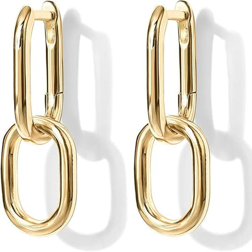 Créoles Maille Pendante | Or