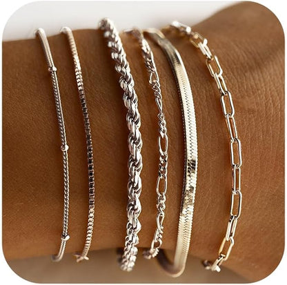 Parure Bracelets Isabella Vernetta | Or Blanc
