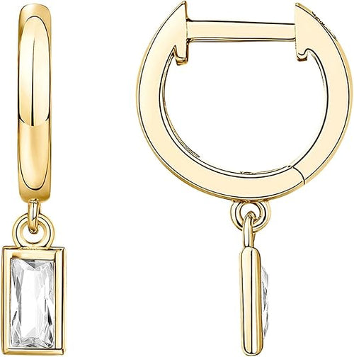 Boucles d'Oreilles Pendantes Barre | Or