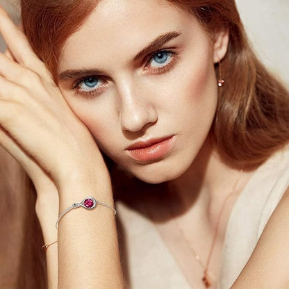 Bracelet Infini Rubis | Or Blanc