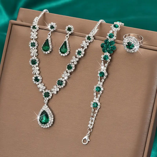 Parure Adriana Lysandre | Or Blanc