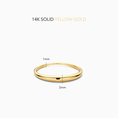 Bague Dôme Fine | Or
