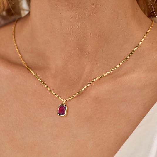 Collier Multicouches Trombones Rubis | Or
