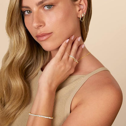 Boucles d'Oreilles Chaîne Adella | Or