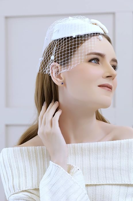 Boucles d'Oreilles Clou Saphir Classique | Or Blanc