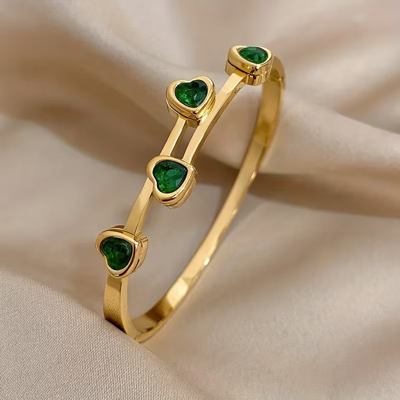 Bracelet Cœur Verde | Or