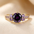 Bague Accent Améthyste | Or