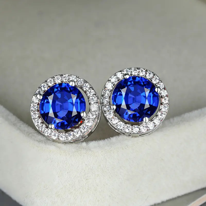 Boucles d'Oreilles Lúcia Celestine | Or Blanc