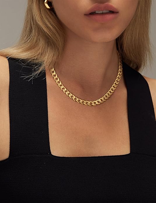 Collier Maille Cubaine Épaisse | Or