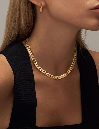 Collier Maille Cubaine Épaisse | Or