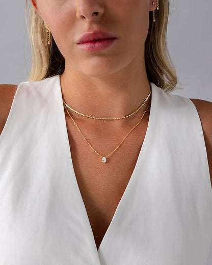 Collier Multicouches Halo | Or