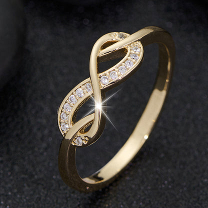 Bague Infini Cristal Lysette | Or