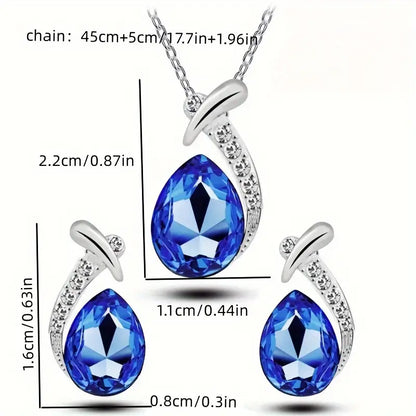 Parure Bijoux Sirène Classique Élégante | Or Blanc