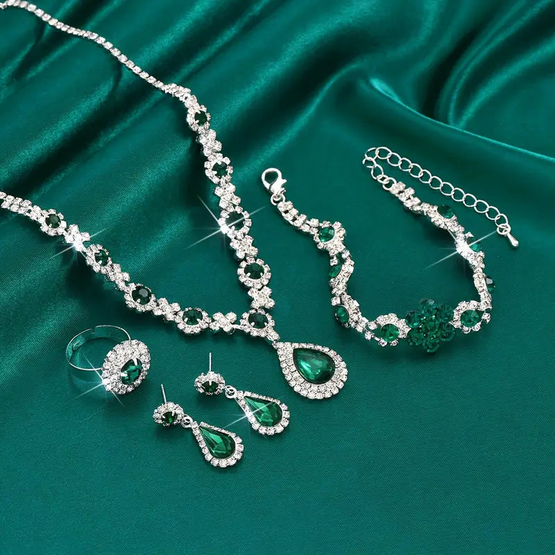 Parure Adriana Lysandre | Or Blanc