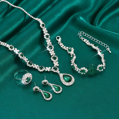 Parure Adriana Lysandre | Or Blanc