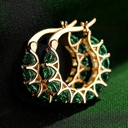 Boucles d'Oreilles Créoles Elena Marlowe | Or