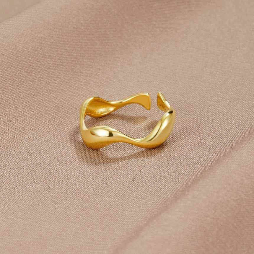 Bague Flux Lisse Elyra | Or