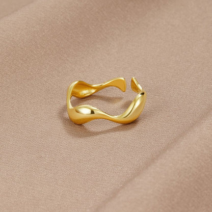 Bague Flux Lisse Elyra | Or