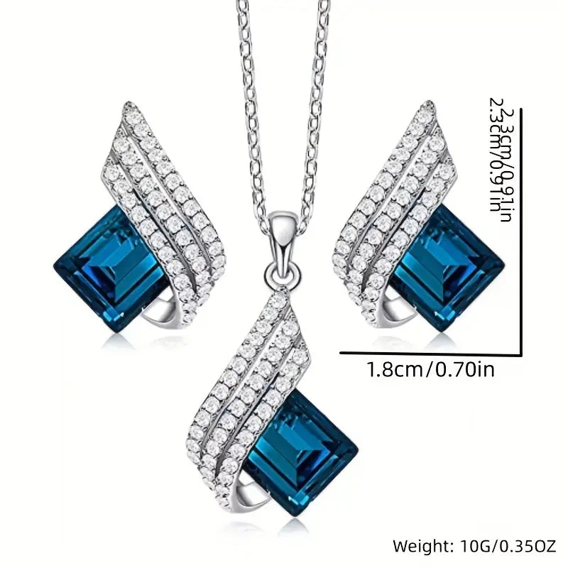 Parure Bijoux Brienne Solazure | Or Blanc