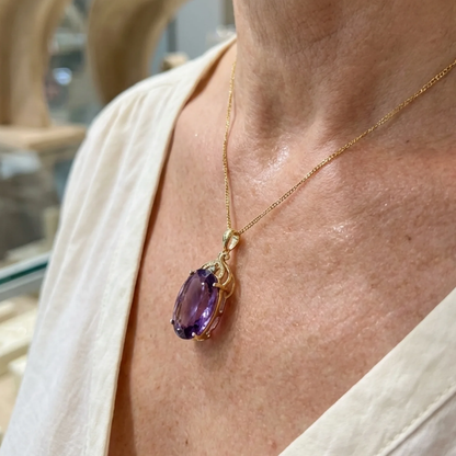 Collier Ovale Impérial Améthyste | Or