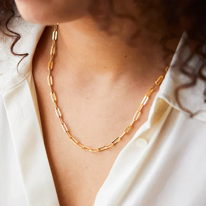 Collier Junia Tiberina | Or Blanc