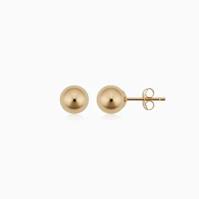 Boucles d'Oreilles Clou Boule | Or