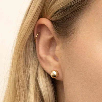 Boucles d'Oreilles Clou Boule | Or
