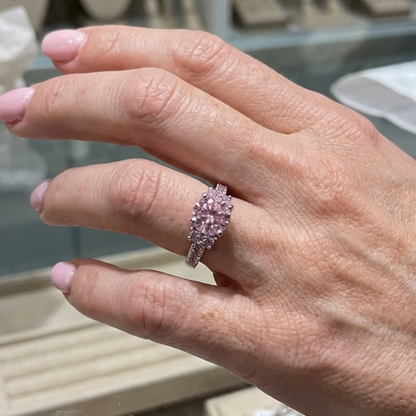Bague Rosette Celia | Or Blanc