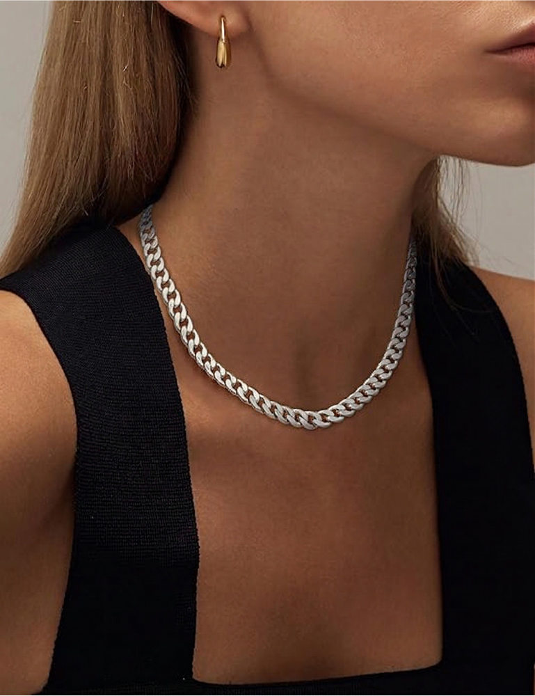 Collier Maille Cubaine Épaisse | Or