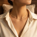 Collier Chaîne Perles Espacées | Or